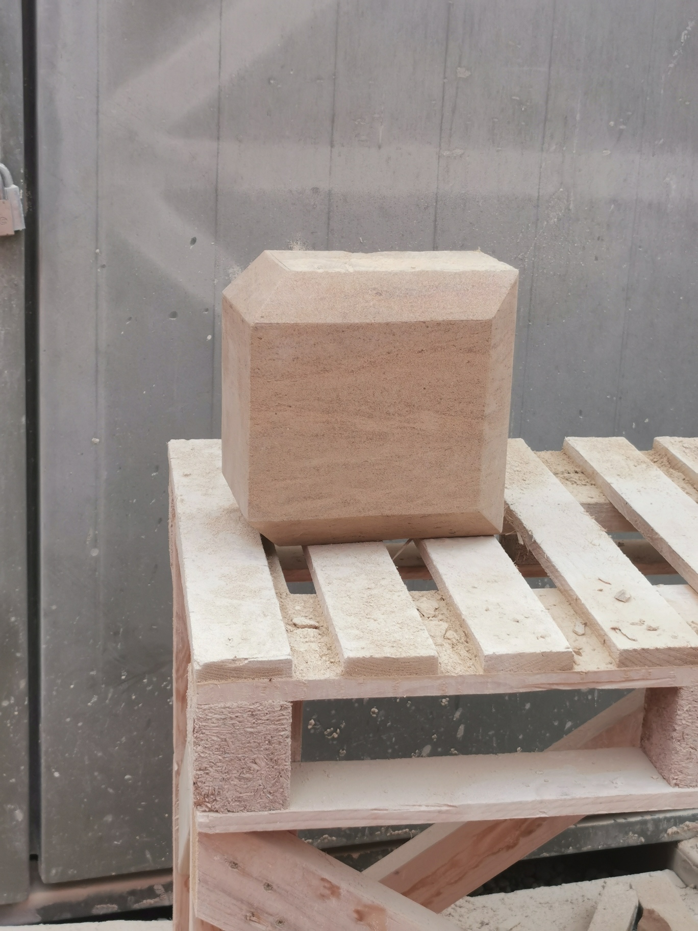 Stone carving after restoration