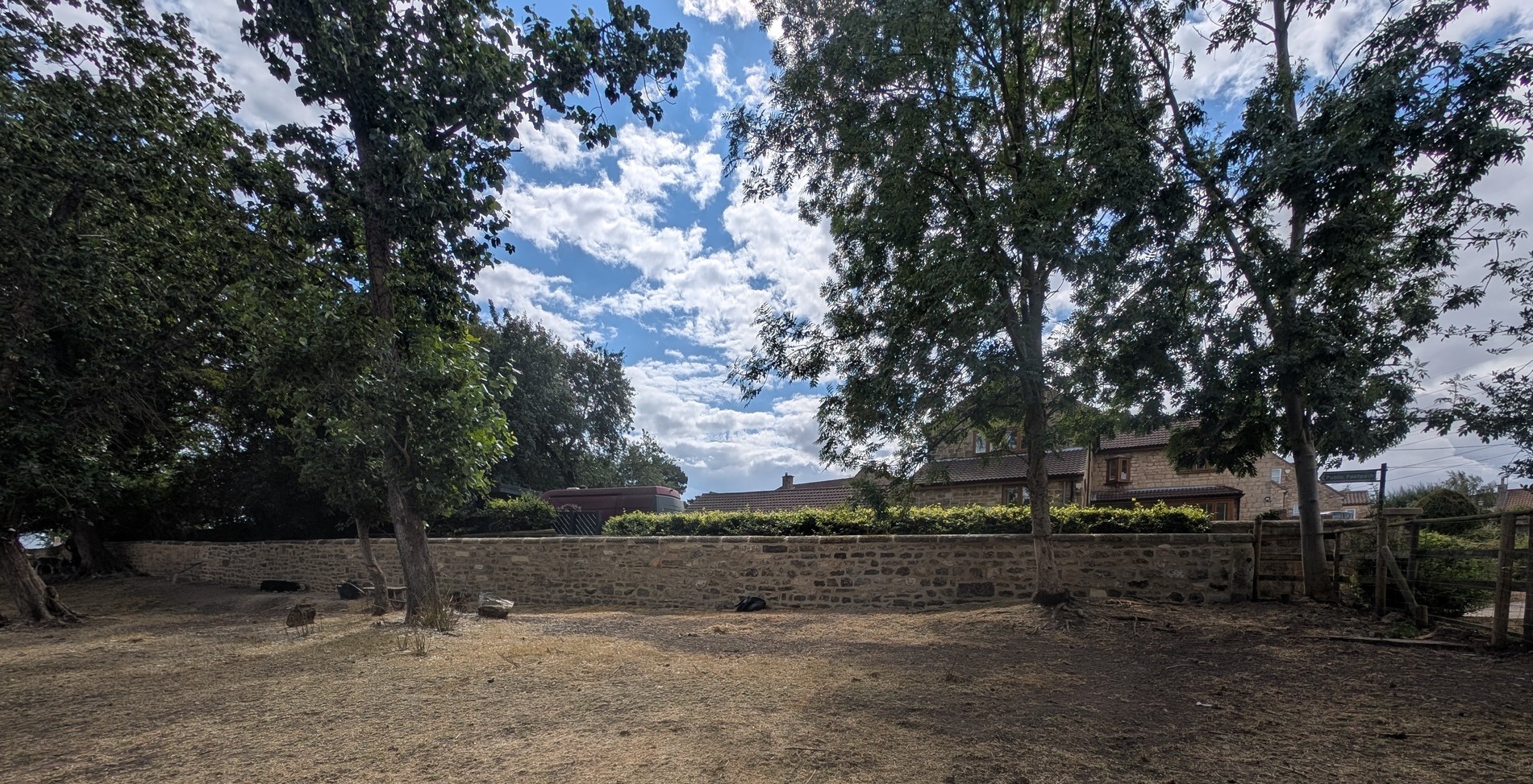 Stone wall rebuild